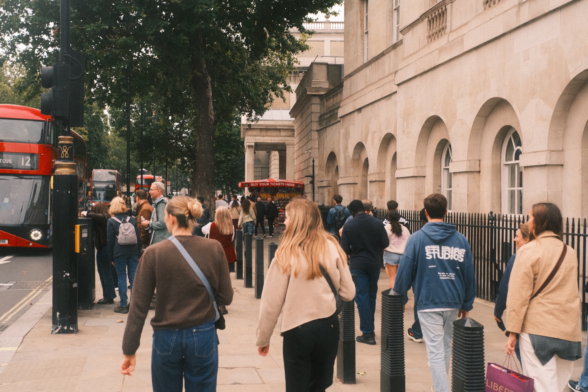 Pavement on Whitehall, Westminster